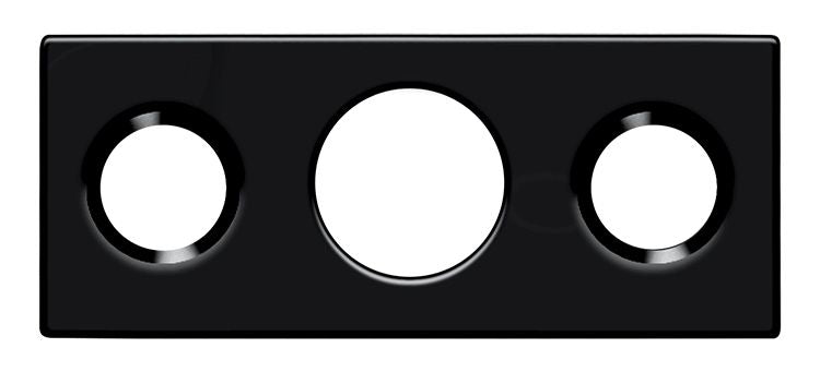 Deltana SP7FBR19 Strike Plate For 7" Flush Bolt; Black Finish Main image