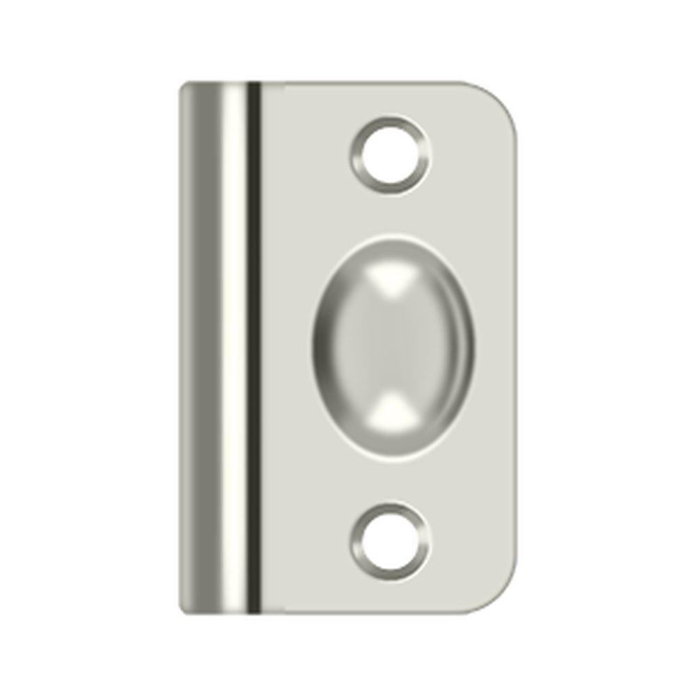 Deltana SPB349U14 Strike Plate for Ball Catch and Roller Catch; Bright Nickel Finish Main image