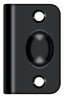 Deltana SPB349U19 Strike Plate for Ball Catch and Roller Catch; Black Finish