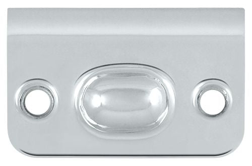 Deltana SPB349U26 Strike Plate for Ball Catch and Roller Catch; Bright Chrome Finish Main image