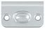 Deltana SPB349U26 Strike Plate for Ball Catch and Roller Catch; Bright Chrome Finish