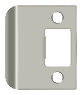 Deltana SPE200U15 Extended Lip Strike Plate; 2" Overall; Satin Nickel Finish Main image