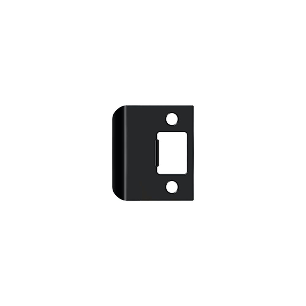 Deltana SPE200U19 Extended Lip Strike Plate; 2" Overall; Black Finish