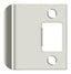 Deltana SPE225U14 Extended Lip Strike Plate; 2-1/4" Overall; Bright Nickel Finish