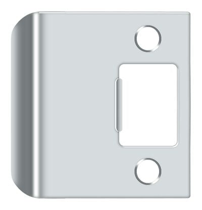 Deltana SPE225U26 Extended Lip Strike Plate; 2-1/4" Overall; Bright Chrome Finish Main image
