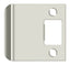Deltana SPE250U14 Extended Lip Strike Plate; 2-1/2" Overall; Bright Nickel Finish