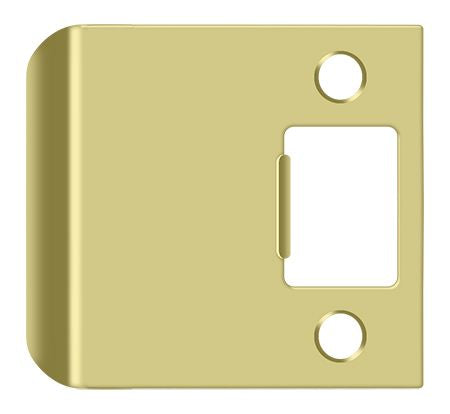 Deltana SPE250U3 Extended Lip Strike Plate; 2-1/2" Overall; Bright Brass Finish Main image
