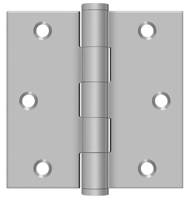 Deltana SS33U32D 3" x 3" Square Hinge; Satin Stainless Steel Finish Main image