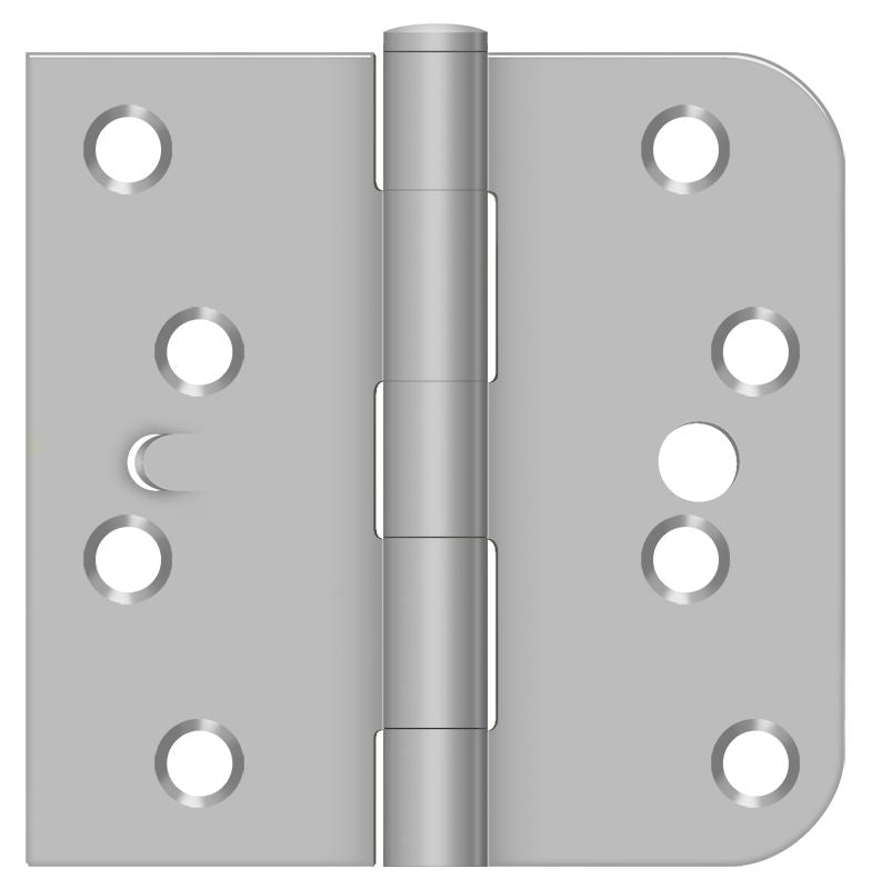 Deltana SS44058TA32D-RH Right Hand 4" x 4" x 5/8" x SQ Hinge; Satin Stainless Steel Finish Main image