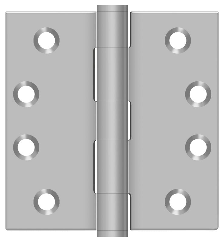Deltana SS44U32D 4" x 4" Square Hinge; Satin Stainless Steel Finish Main image