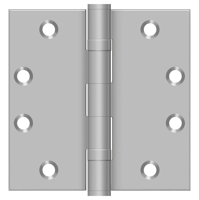 Deltana SS45BU32D 4-1/2" x 4-1/2" Square Hinge; Satin Stainless Steel Finish Main image