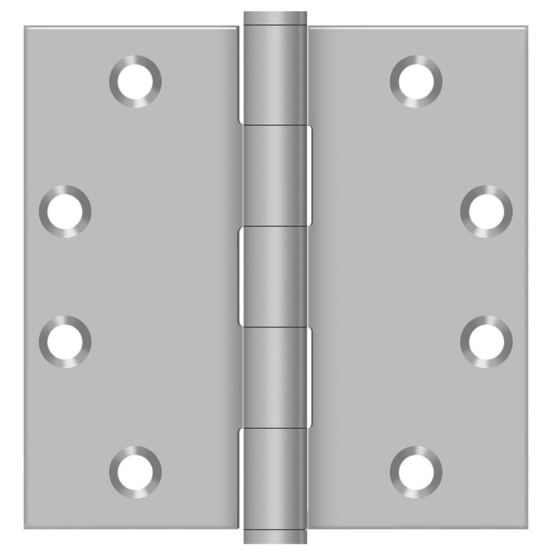 Deltana SS45U32D 4-1/2" x 4-1/2" Square Hinge; Satin Stainless Steel Finish Main image