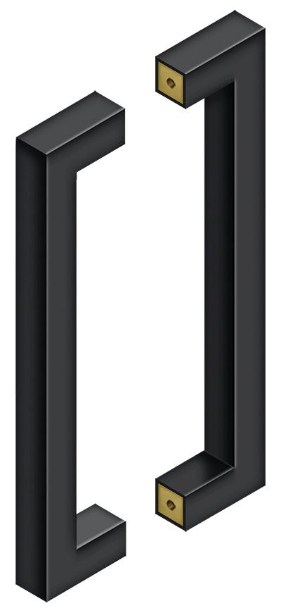 Deltana SSPBB1210U19 12" Back to Back Contemporary Pull Black Finish