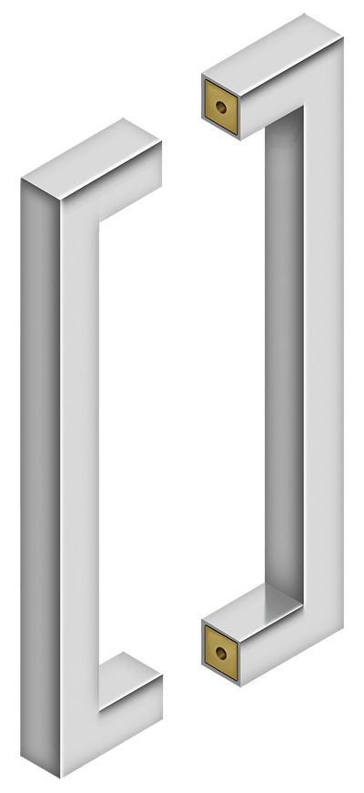 Deltana SSPBB1210U32 12" Back to Back Contemporary Pull Bright Stainless Steel Finish