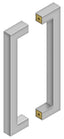 Deltana SSPBB1210U32D 12" Back to Back Contemporary Pull Satin Stainless Steel Finish