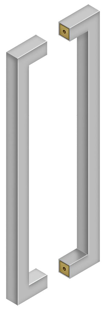 Deltana SSPBB1810U32D 18" Back to Back Contemporary Pull Satin Stainless Steel Finish