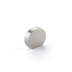 Schaub 10040 - 1" Cafe Modern Oval Cabinet Knob with 7/8" Center to Center Brushed Nickel Finish