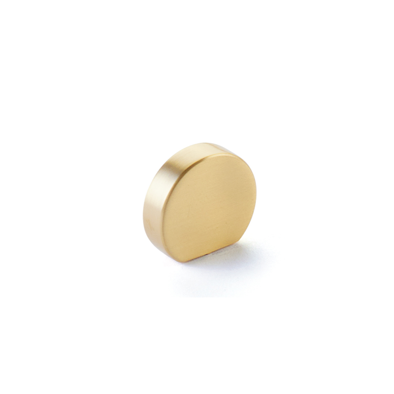 Schaub 10040 - 1" Cafe Modern Oval Cabinet Knob with 7/8" Center to Center Brushed Nickel Finish