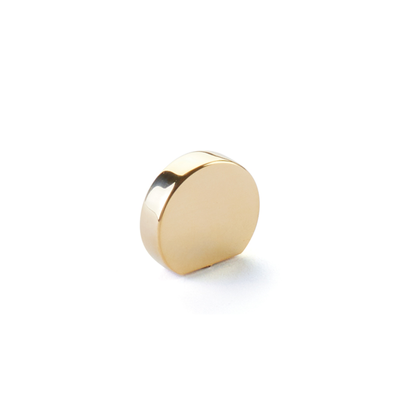 Schaub 10040 - 1" Cafe Modern Oval Cabinet Knob with 7/8" Center to Center Brushed Nickel Finish