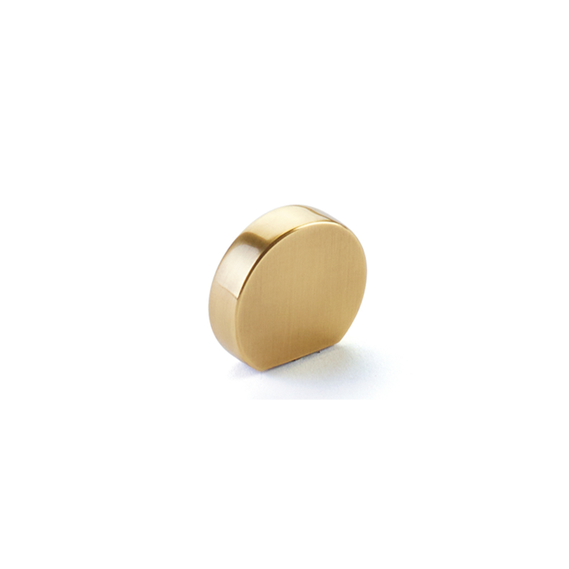 Schaub 10040 - 1" Cafe Modern Oval Cabinet Knob with 7/8" Center to Center Brushed Nickel Finish