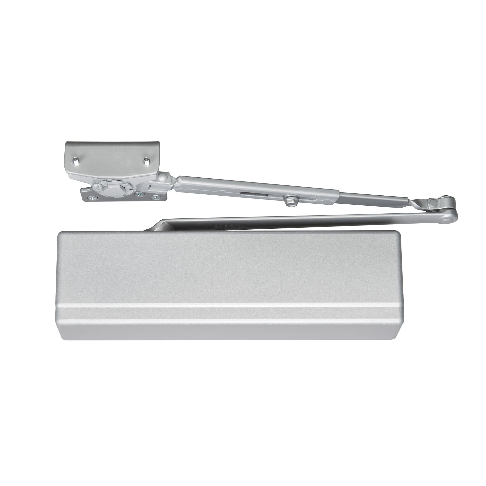 Sargent TB351P10EN Heavy Duty Parallel Arm Powerglide Door Closer with Thru Bolts Sprayed Aluminum Enamel Finish Main image