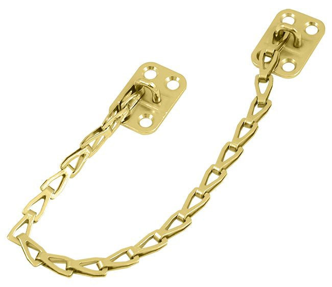 Deltana TC82U3 Transom Chain 12" Long; Bright Brass Finish Main image