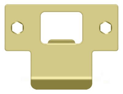 Deltana TSPE200U3 Extended T-Strike (2-3/4" x 2" ); Bright Brass Finish Main image