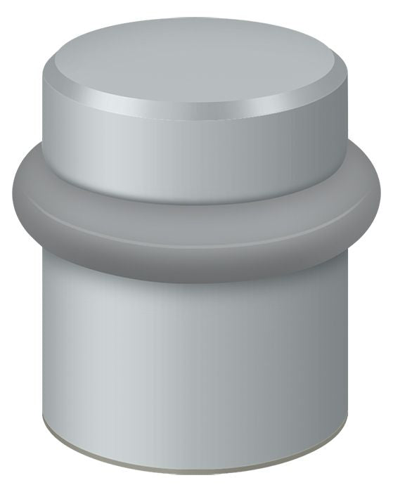 Deltana UFB4505U26D Round Universal Floor Bumper 1-1/2"; Satin Chrome Finish Main image