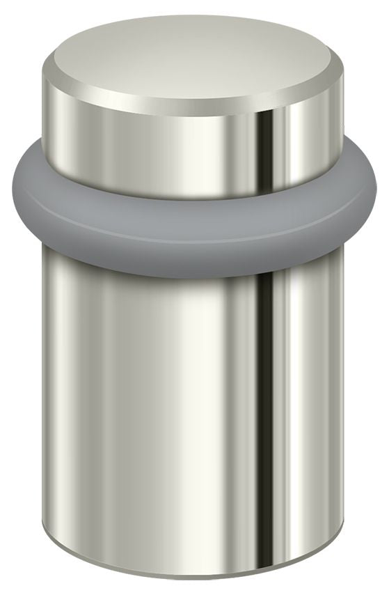 Deltana UFB5000U14 Round Universal Floor Bumper 2"; Bright Nickel Finish Main image