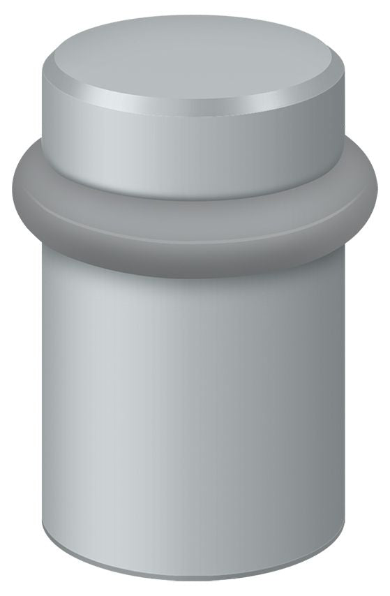 Deltana UFB5000U26D Round Universal Floor Bumper 2"; Satin Chrome Finish Main image
