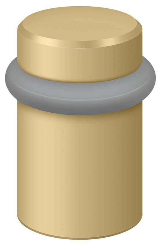 Deltana UFB5000U4 Round Universal Floor Bumper 2"; Satin Brass Finish Main image