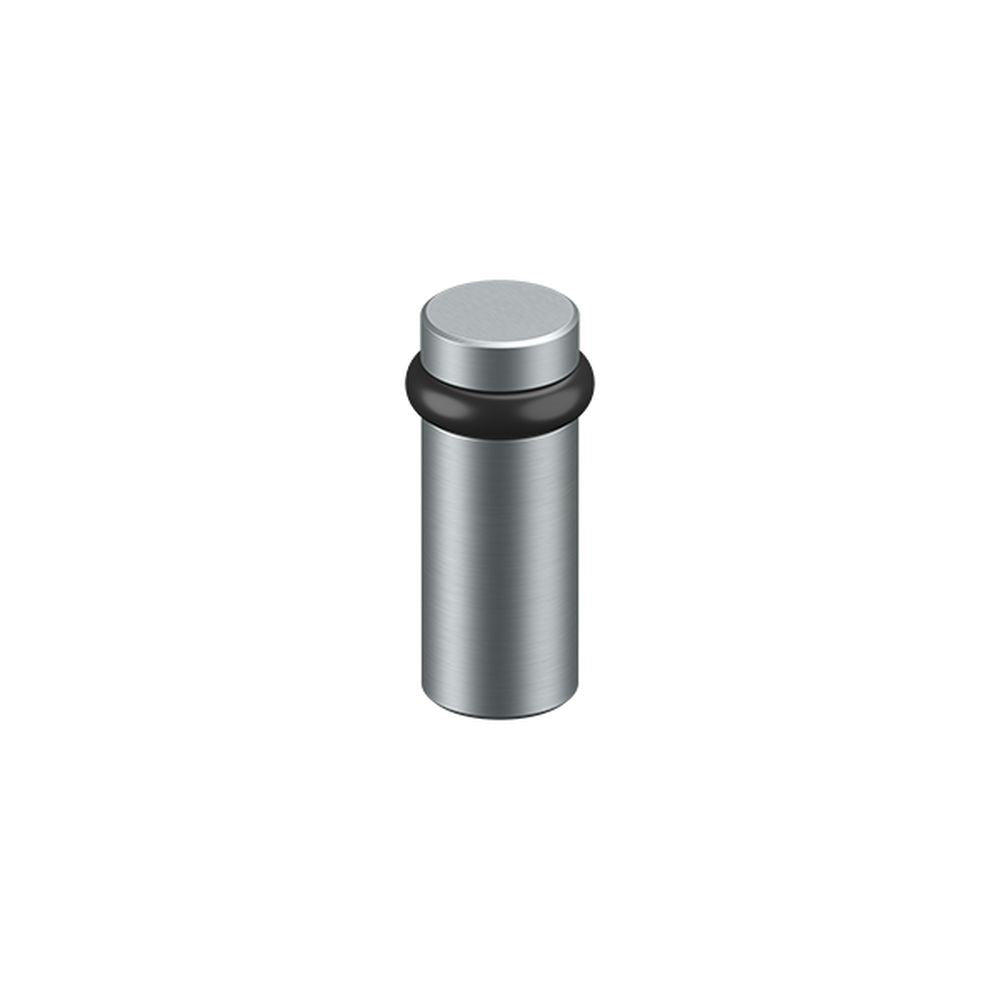 Deltana UFB6000U26D Round Universal Floor Bumper 3" Satin Chrome Finish Main image