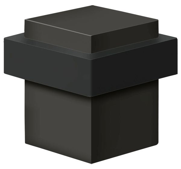 Deltana UFBS138U10B Square Universal Floor Bumper 1-3/8"; Oil Rubbed Bronze Finish Main image