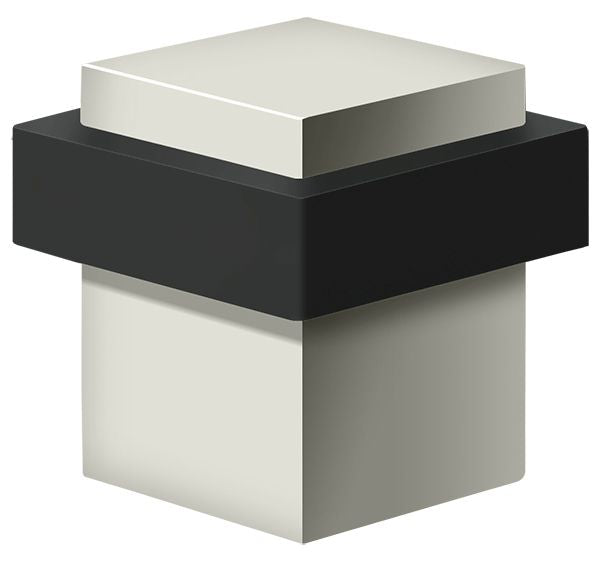 Deltana UFBS138U14 Square Universal Floor Bumper 1-3/8"; Bright Nickel Finish Main image