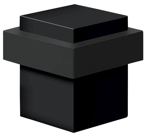 Deltana UFBS138U19 Square Universal Floor Bumper 1-3/8"; Black Finish Main image
