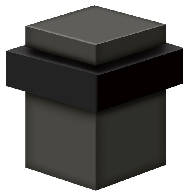 Deltana UFBS25U10B 2-1/2" Square Universal Floor Bumper Oil Rubbed Bronze Finish Main image