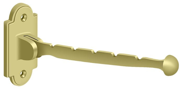 Deltana VH65U3 Valet Hook; 7" Projection; Bright Brass Finish Main image