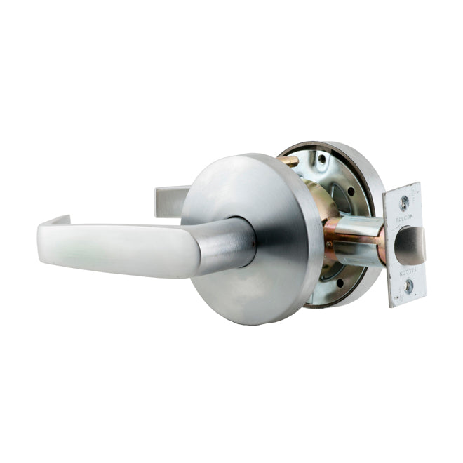 Falcon W101D626 W Series Passage Dane Lever Lock with 30206 Latch 30148 Strike Satin Chrome Finish Main image