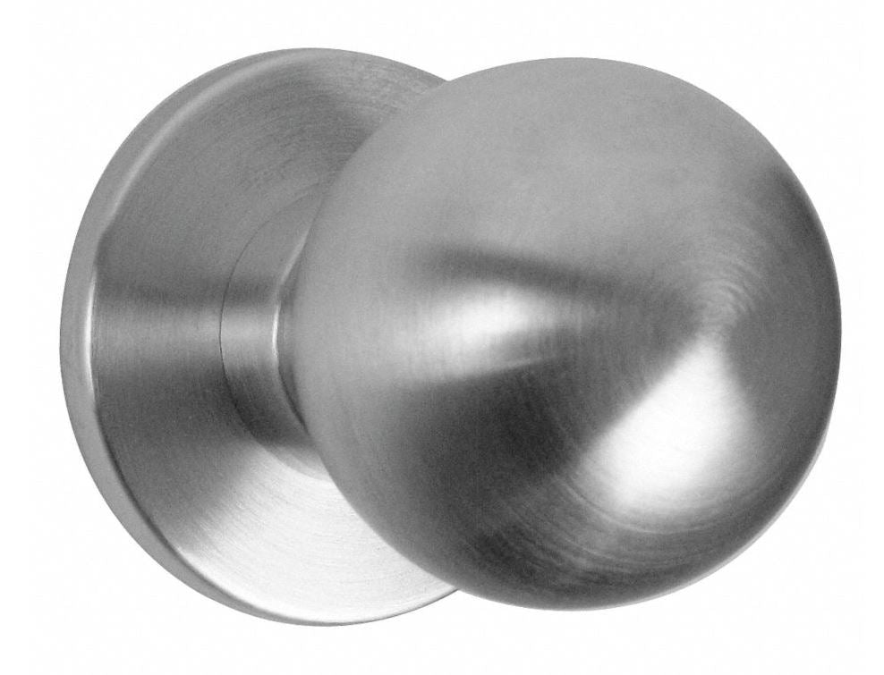 Falcon W101H626 W Series Passage Hana Knob Lock with 30206 Latch 30148 Strike Satin Chrome Finish Main image