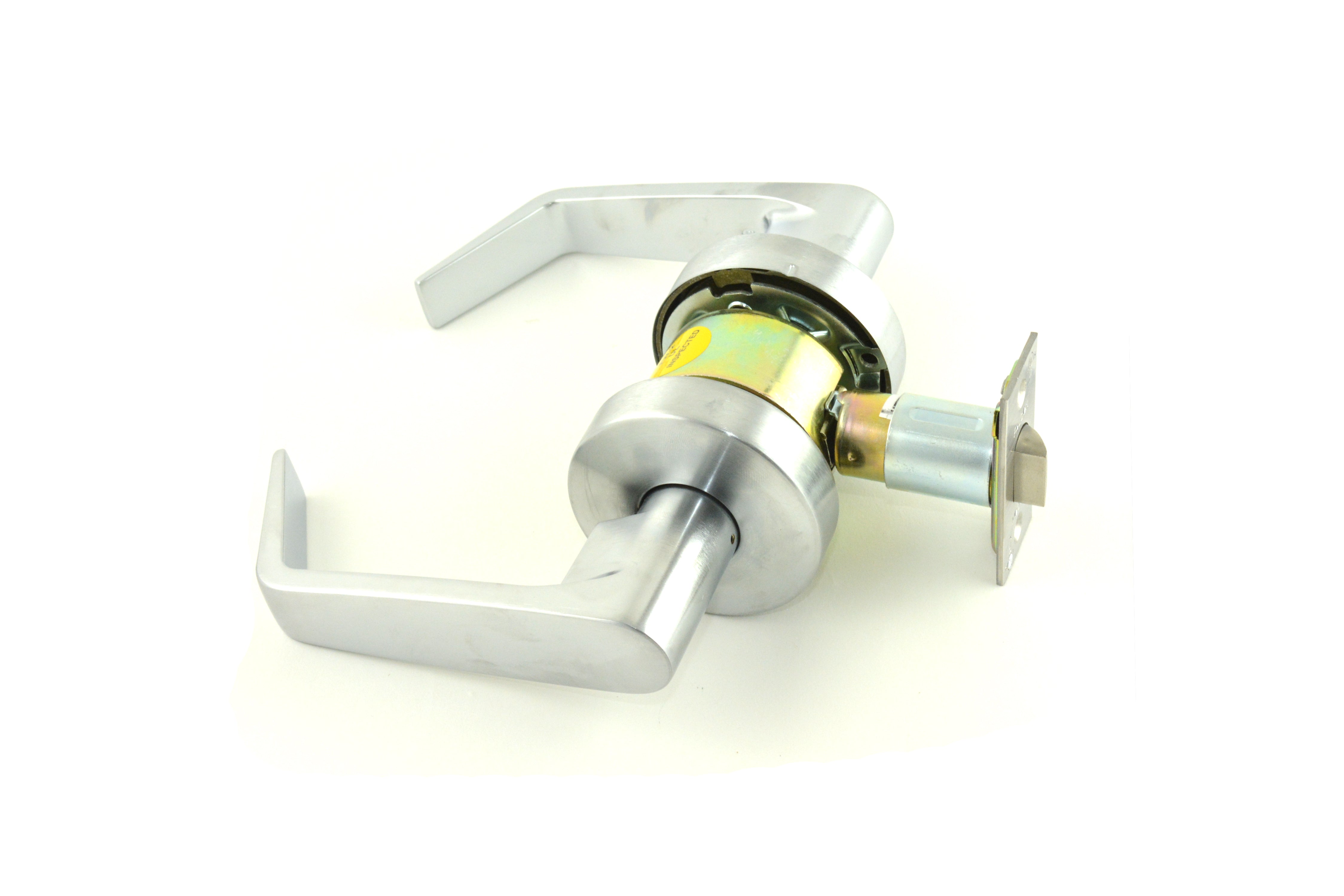 Falcon W101SRD626 W Series Passage Dane Lever Small Rose Lock with 30206 Latch 30148 Strike Satin Chrome Finish Main image