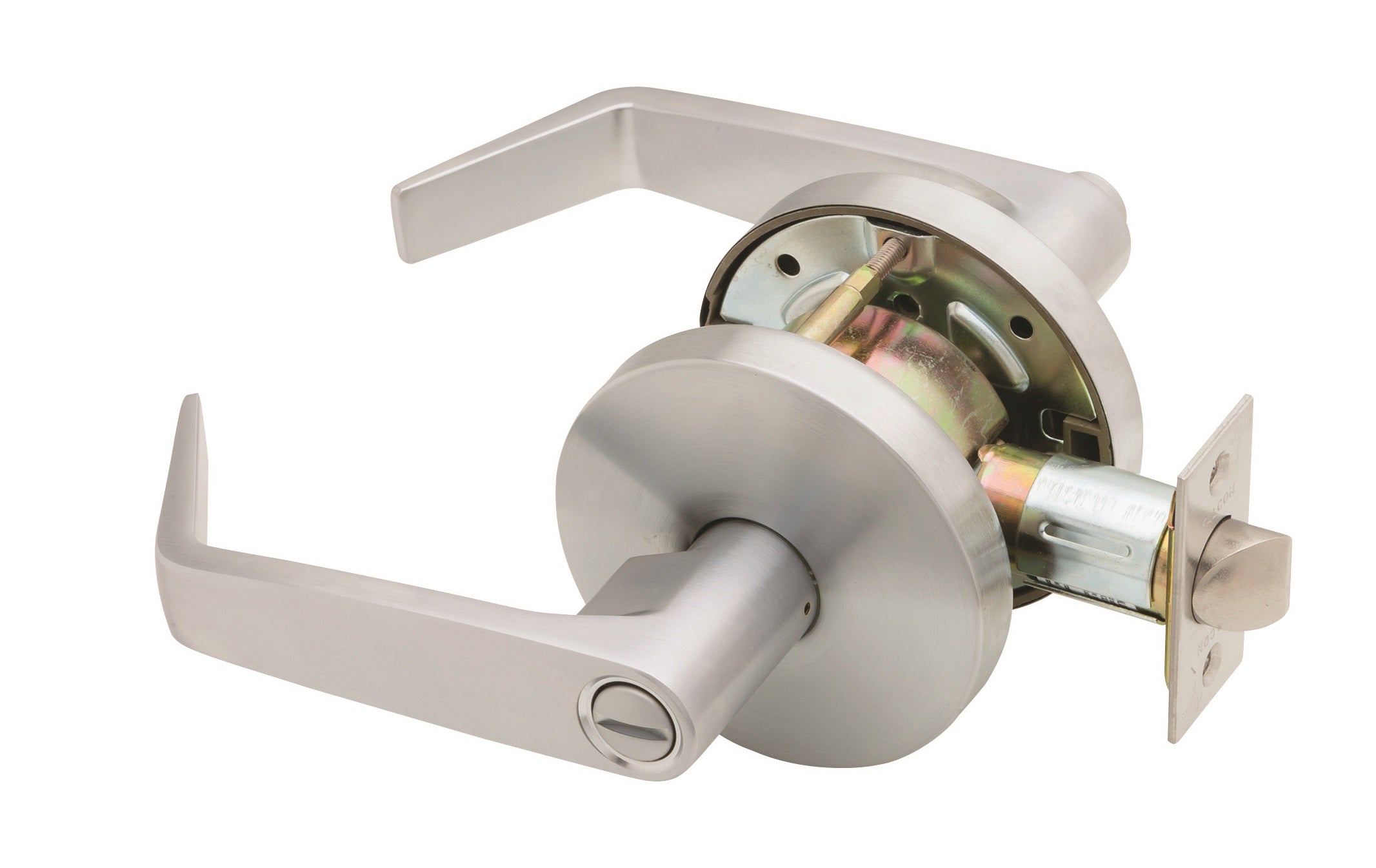 Falcon W301D626 W Series Privacy Dane Lever Lock with 30206 Latch 30148 Strike Satin Chrome Finish Main image