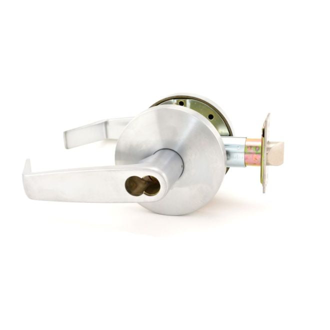 Falcon W511BD626 W Series Small Format Office Dane Lever Lock Less Core with 30197 Latch 30148 Strike Satin Chrome Finish Main image