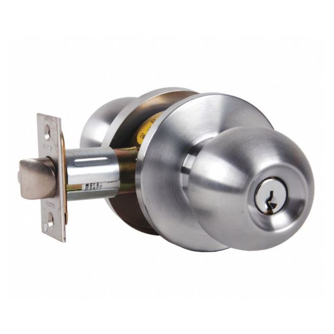 Falcon W511PH626 W Series Office Hana Knob Lock C Keyway KD with 30197 Latch 30148 Strike Satin Chrome Finish Main image