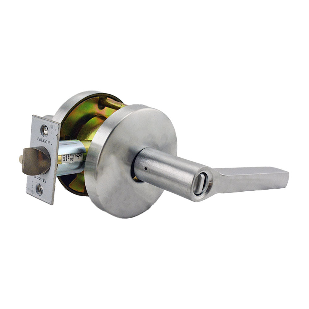 Falcon W511PLAT626 W Series Office Latitude Lever Lock C Keyway KD with 30197 Latch 30148 Strike Satin Chrome Finish Main image