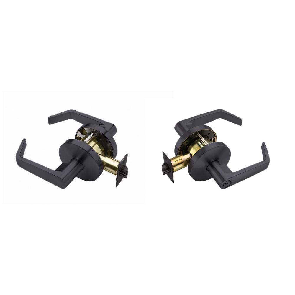 Falcon W561PD622 W Series Classroom Dane Lever Lock C Keyway KD with 30197 Latch 30148 Strike Matte Black Finish Main image