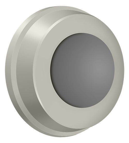 Deltana WB100U15 Flush Bumper 1" Diameter; Satin Nickel Finish Main image