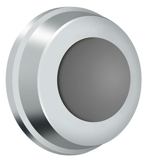 Deltana WB100U26 Flush Bumper 1" Diameter; Bright Chrome Finish Main image