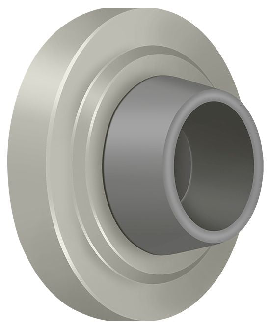 Deltana WB238U15 Concave Flush Bumper 2-3/8" Diameter; Satin Nickel Finish Main image
