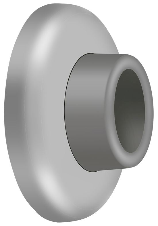 Deltana WB250U32D Wall Mount Concave Flush Bumper; 2-1/2" Diameter; Satin Stainless Steel Finish Main image