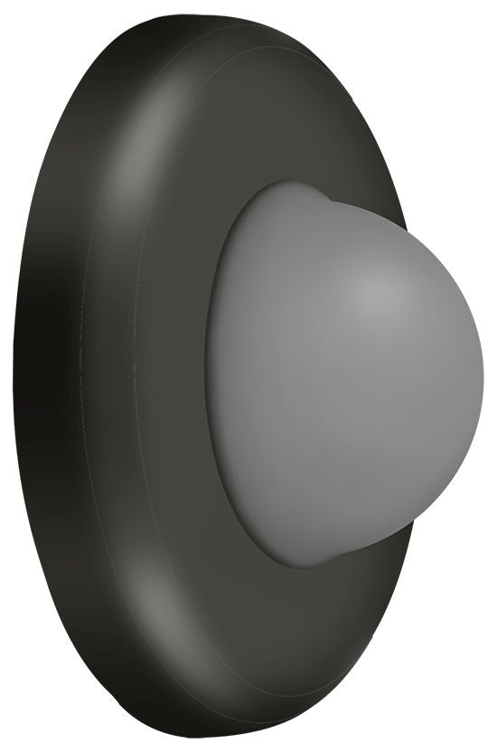 Deltana WBC250U10B Wall Mount Convex Flush Bumper; 2-1/2" Diameter; Oil Rubbed Bronze Finish Main image